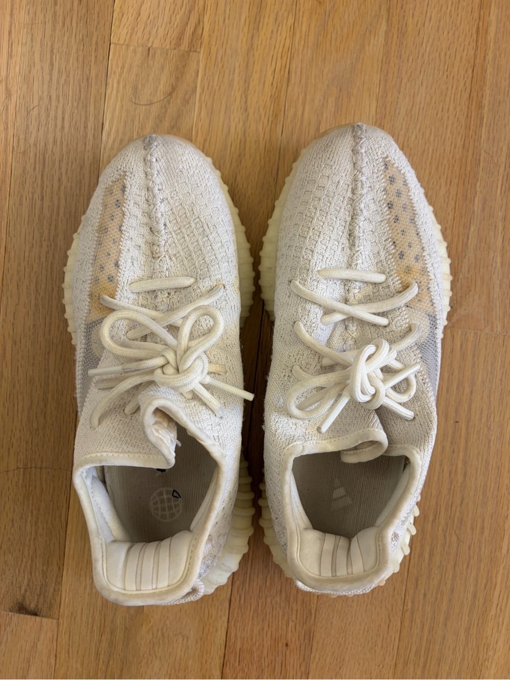 Yeezy Boost 350 V2 Cream White Knit Sneakers